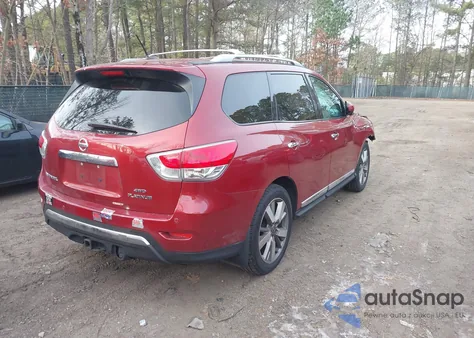 2013 Nissan Pathfinder Platinum из США, поврежденный, VIN 5N1AR2MM8DC627791